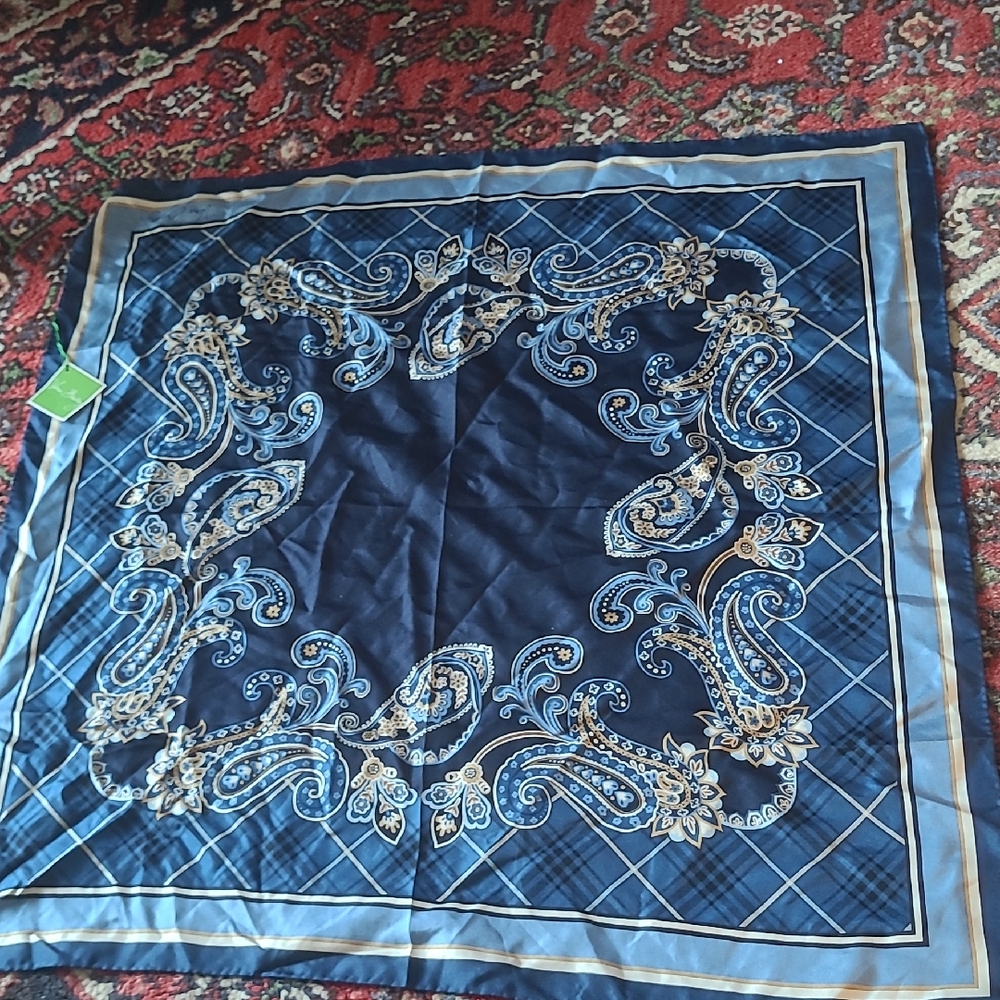 ElegantVera Bradley Blue Paisley Scarf